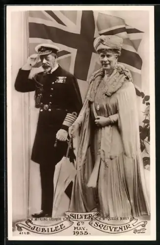 AK H. M. King George V. & H. M. Queen Mary von England, Jubilee 1935
