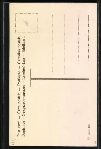 AK Alter Herr beim Abschieds-Kommers der Abiturienten des Freimaurer-Instituts 1907