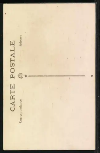 Foto-AK Paar vor einer Studiokulisse