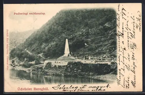 AK Bereg, Podheringi emlékoszlop