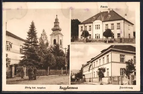 AK Nagyberezna, Görög kat. templom, Iskola, Járásbiróság