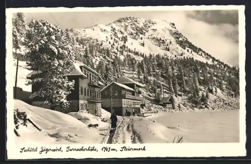 AK Turracherhöhe, Seehôtel Jägerwirt im Schnee