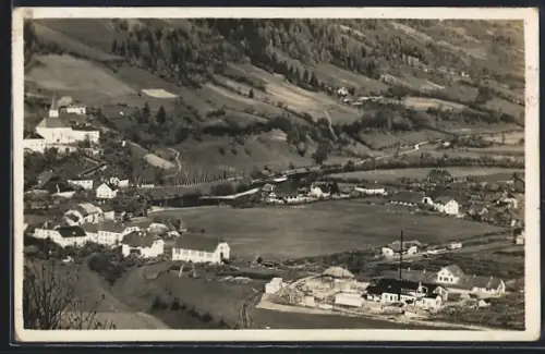 AK Stadl a. d. Mur, Ortsansicht mit Blick ins Tal