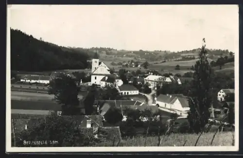 AK Breitenfeld /Stmk., Ortsansicht vom Hügel aus