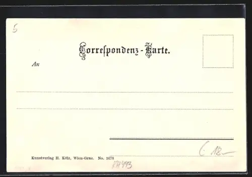 AK Lieboch, Strassenpartie mit Kirche