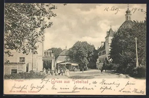 AK Tobelbad, Partie auf dem Kurplatz