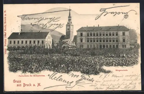 AK Bruck a. M., Fachschule für Holzarbeiten und Bürgerschule