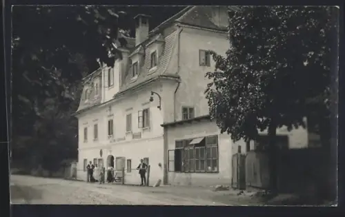 AK Bad Einöd /Obersteiermark, Partie beim Alten Kurhaus