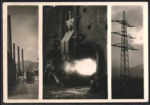 AK Kapfenberg, Gussstahlfabrik Gebr. Böhler & Co. AG, grösster Dampfhammer des Werkes