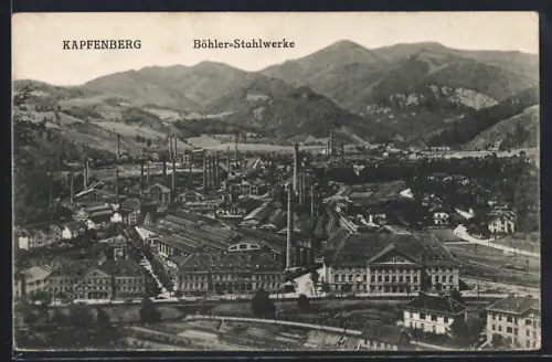 AK Kapfenberg, Blick auf die Böhler-Stahlwerke