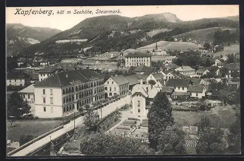 AK Kapfenberg, Blick auf Häuser an einer Strasse