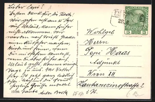 AK Kapfenberg, Blick auf Häuser an einer Strasse