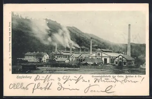 AK Kapfenberg, Gussstahlwerk der Gebr. Böhler & Co. AG, Panorama