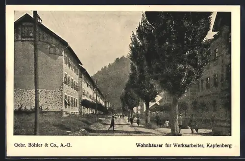 AK Kapfenberg, Gussstahlfabrik Gebr. Böhler & Co. AG, Wohnhäuser für Werksarbeiter