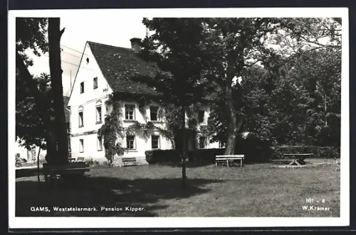 AK Gams, Pension Kipper mit Garten