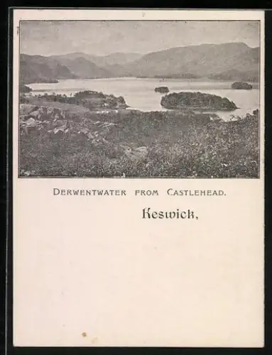 AK Keswick, Derwentwater from Castlehead