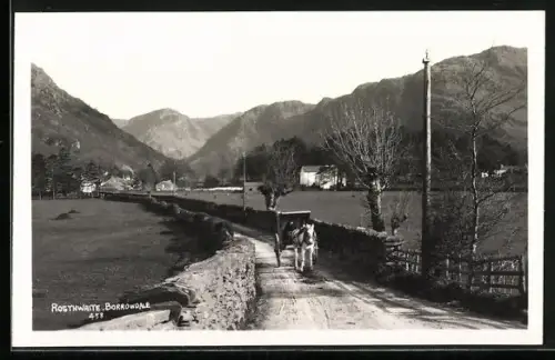 AK Rosthwaite /Borrowdale, View of the village