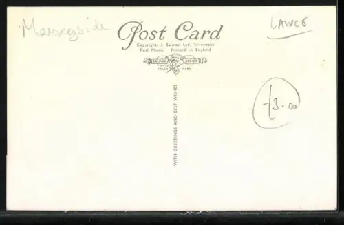 AK Liverpool, The River Mersey and Landing Stage, passenger ships at the pier