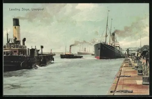 AK Liverpool, Landing Stage with passenger ships