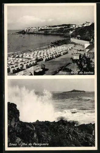 AK Sines, Praia de banhos, Ilha do Pecegueiro