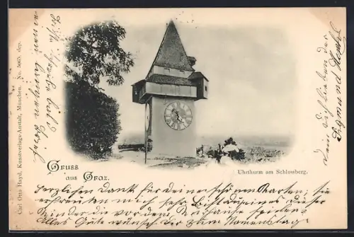 AK Graz, Uhrturm am Schlossberg