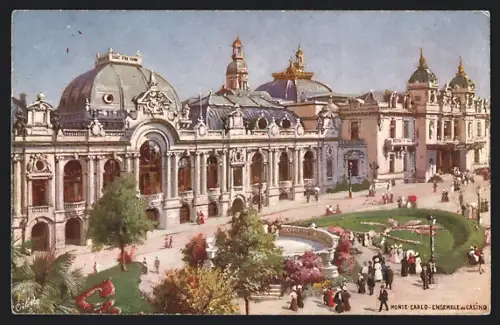 Künstler-AK Monte-Carlo, Ensemble du Casino