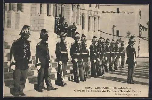 AK Monaco, Carabiniers, Gardes d`Honneur du Prince, Grande Tenue