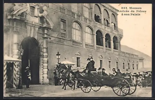 AK Monaco, Arrivee du Prince a son Palais