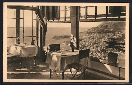 AK Monte Carlo, et Monaco vus de la Salle á Manger du Vistaero