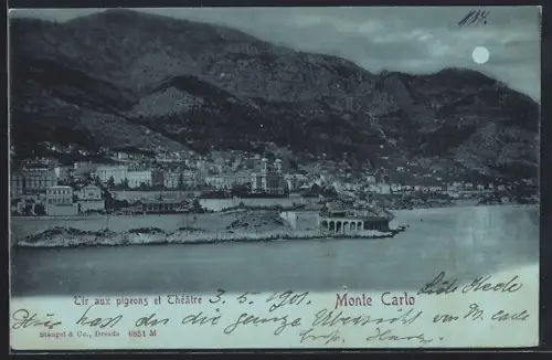 Mondschein-AK Monte-Carlo, Tir aux pigeons et Théâtre