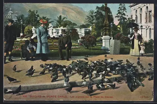 AK Monte Carlo, Les pigeons sur la palce du Casino