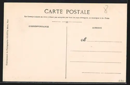 AK Monaco, Revue de la Compagnie des Carabiniers sur la Place du Palais