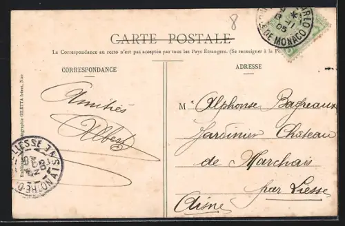 AK Monaco, Carabiniers, Artillerie pour l`arrivee du Prince a Monaco