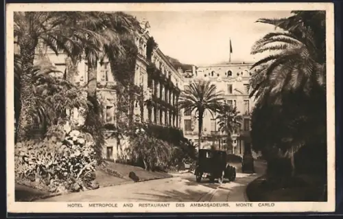 AK Monte-Carlo, Hotel Metropole and Restaurant des Ambassadeurs