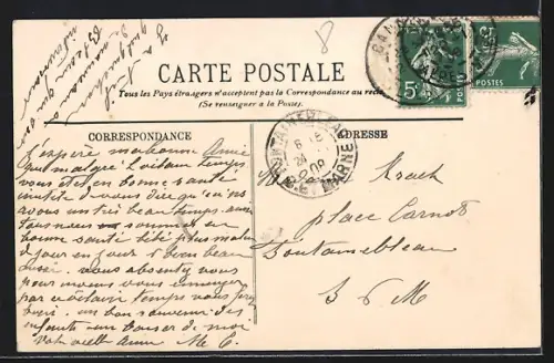 AK Monte-Carlo, Les Pigeons, Mädchen beim Taubenfüttern