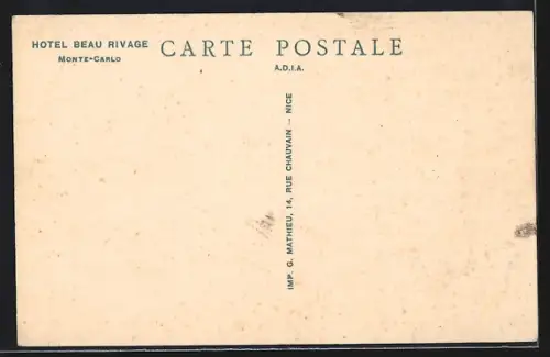 AK Monte-Carlo, Hôtel Beau-Rivage