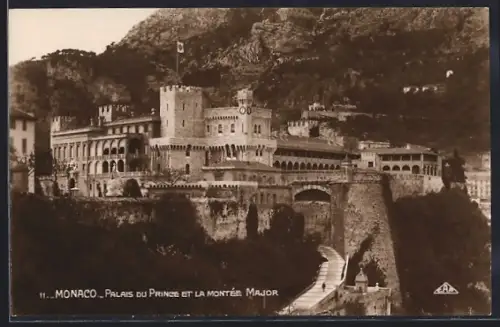 AK Monaco, Palais du Prince et la Montée Major