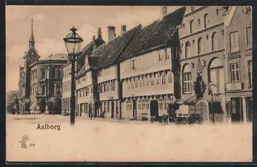 AK Aalborg, Strassenpartie mit Turmgebäude