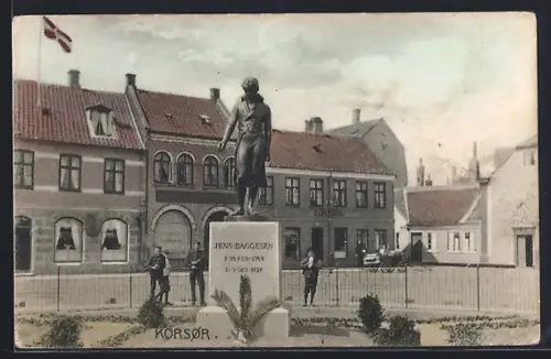 AK Korsor, Mindesmærke Jens Baggesen, Panorama