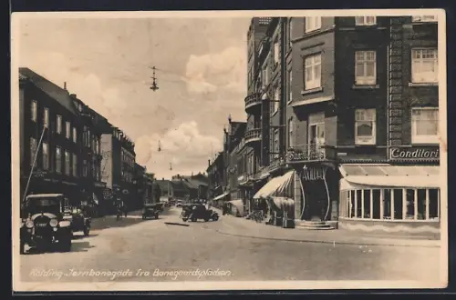 AK Kolding, Jernbanegade fra Banegaardspladsen