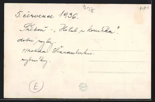 AK Trebron, Hotel u Konicka