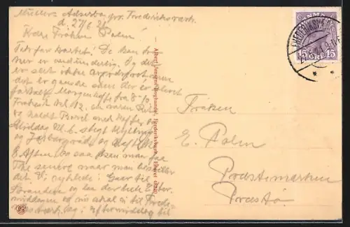 AK Adserbo, Villa mit Garten