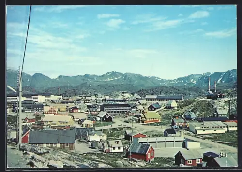 AK Frederikshab, Panorama mit Bergen