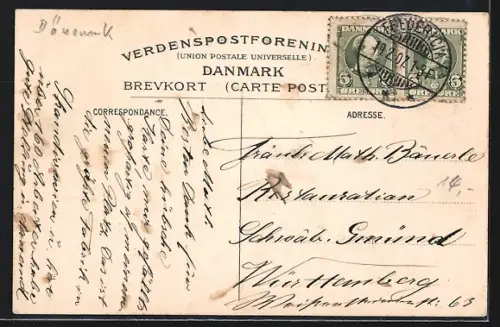 AK Fredericia, Dampfaergen gaar ud