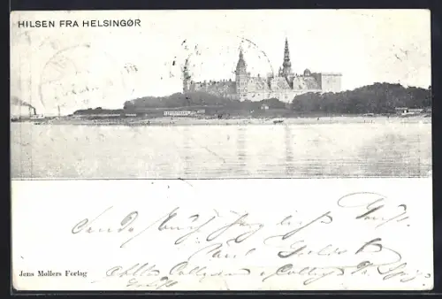 AK Helsingor, Blick zum Schloss