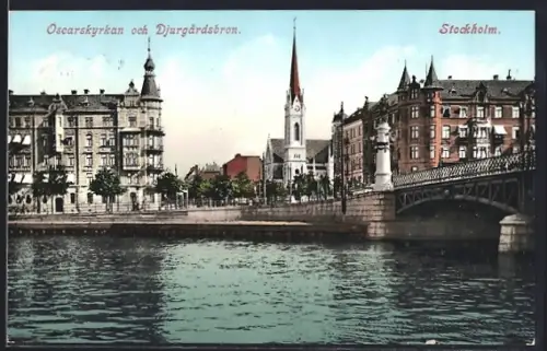 AK Stockholm, Oscarskyrkan och Djurgardsbron