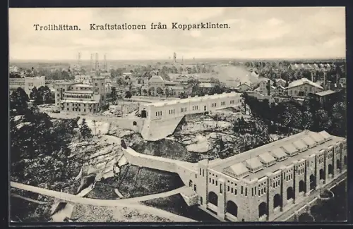 AK Trollhättan, Kraftstationen fran Kopparklinten