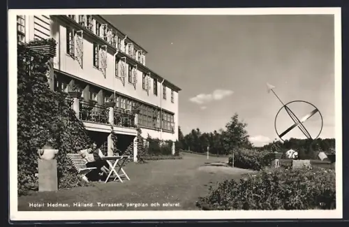 AK Halland, Hotell Hedman, Pergolan och soluret