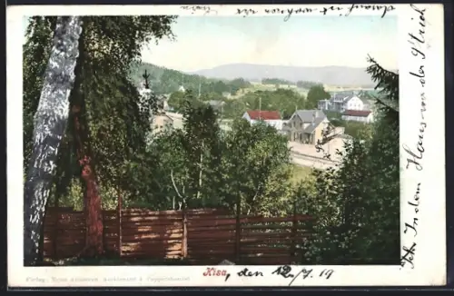 AK Kisa, Panorama mit Bäumen