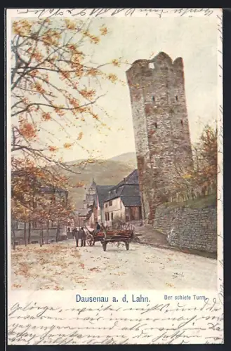 AK Dausenau a. d. Lahn, Der schiefe Turm
